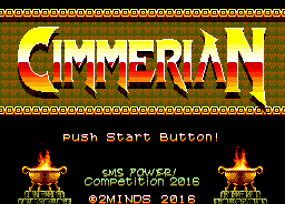 Cimmerian (Homebrew) — Title screen